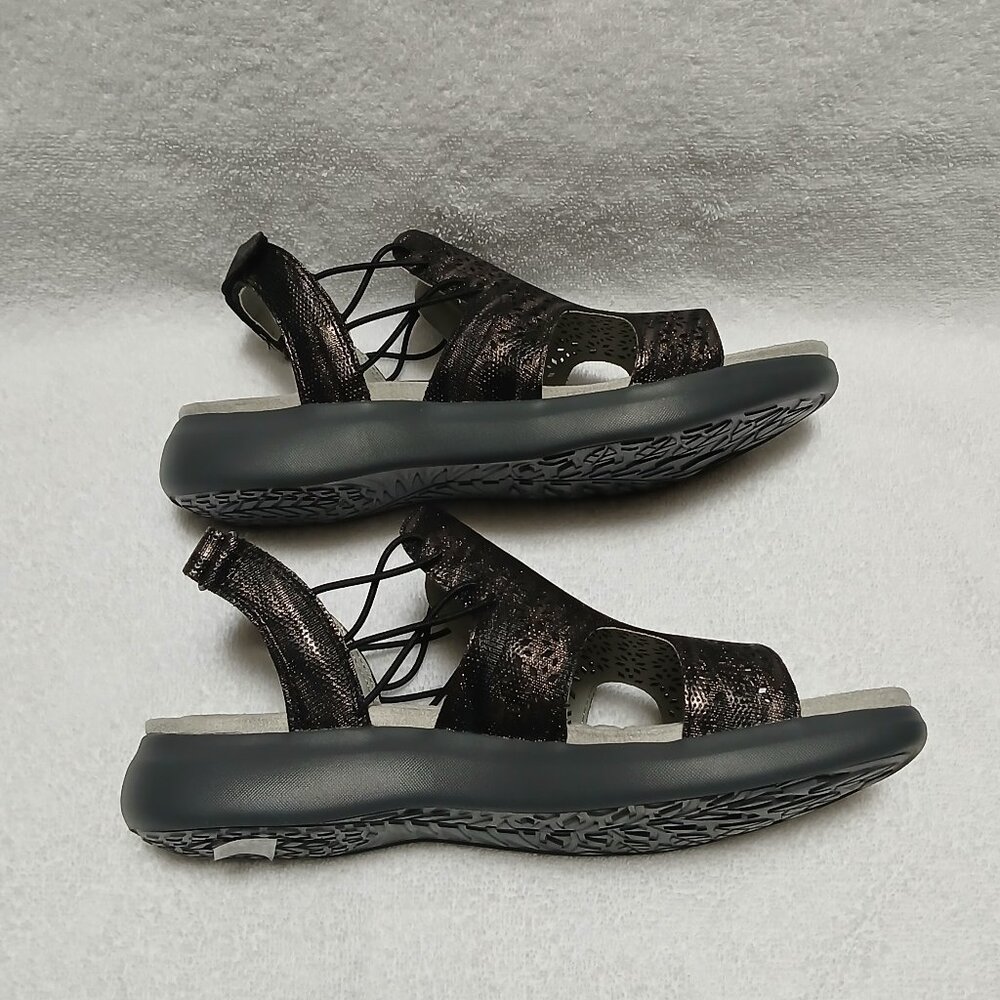 JBU by Jambu Francis Sandals in Black Shimmer -- NEW IN BOX -- Size 8.5W